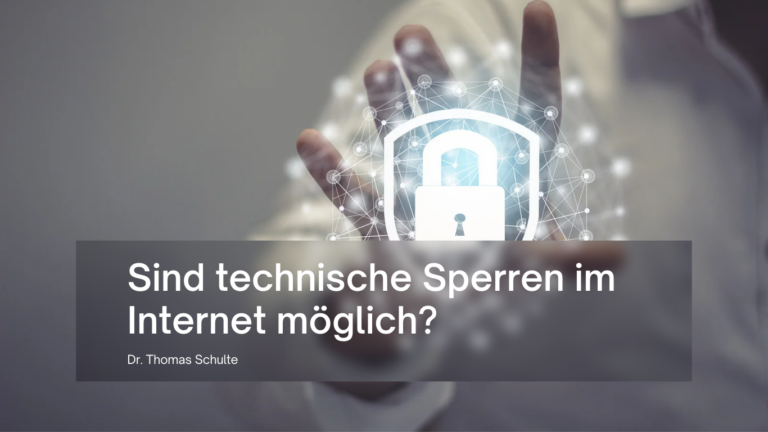 Reputationsrecht - technische Sperren im Internet möglich?