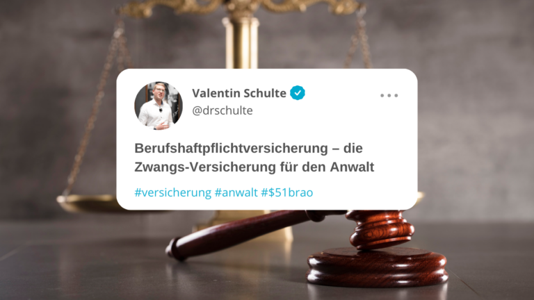 Dr. Schulte - Berufshaftpflichtversicherung