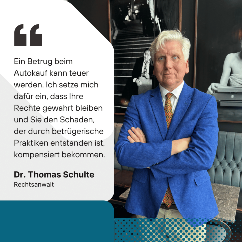 Rechtsanwalt Berlin - Anwalt für Betrug beim Autokauf - Dr Thomas Schulte