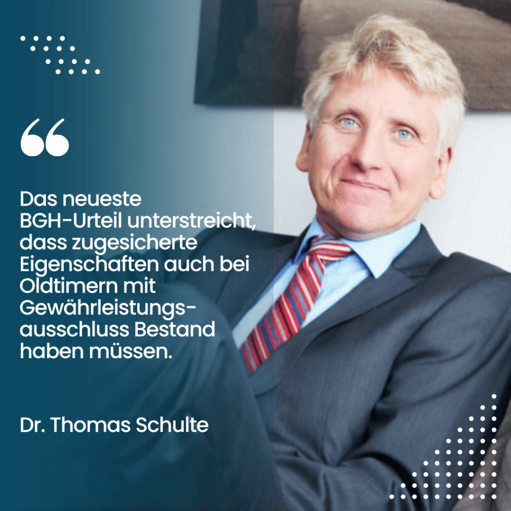 Dr. Thomas Schulte - Haftung bei Oldtimern