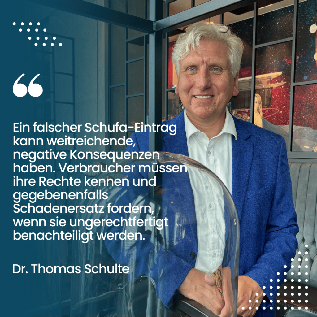 Schufa-Eintrag - Dr. Thomas Schulte