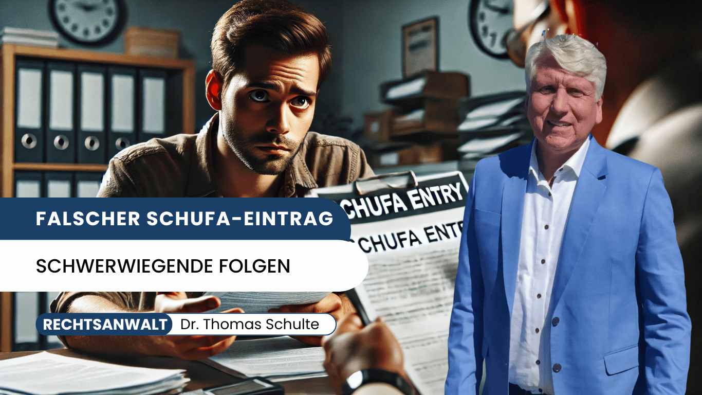 Ein falscher Schufa-Eintrag kann - Dr Thomas Schulte
