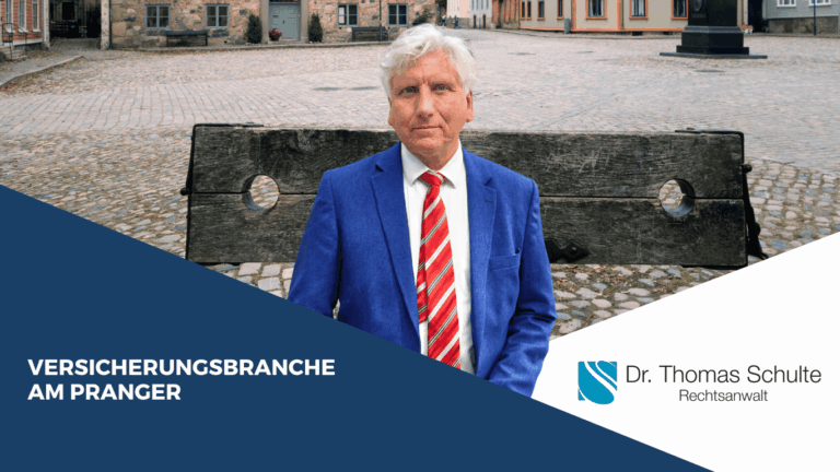 Versicherungsbranche am Pranger – Herausforderungen aus der FWU-Insolvenz für Aufsicht, Unternehmen und Verbraucher - Dr Thomas Schulte