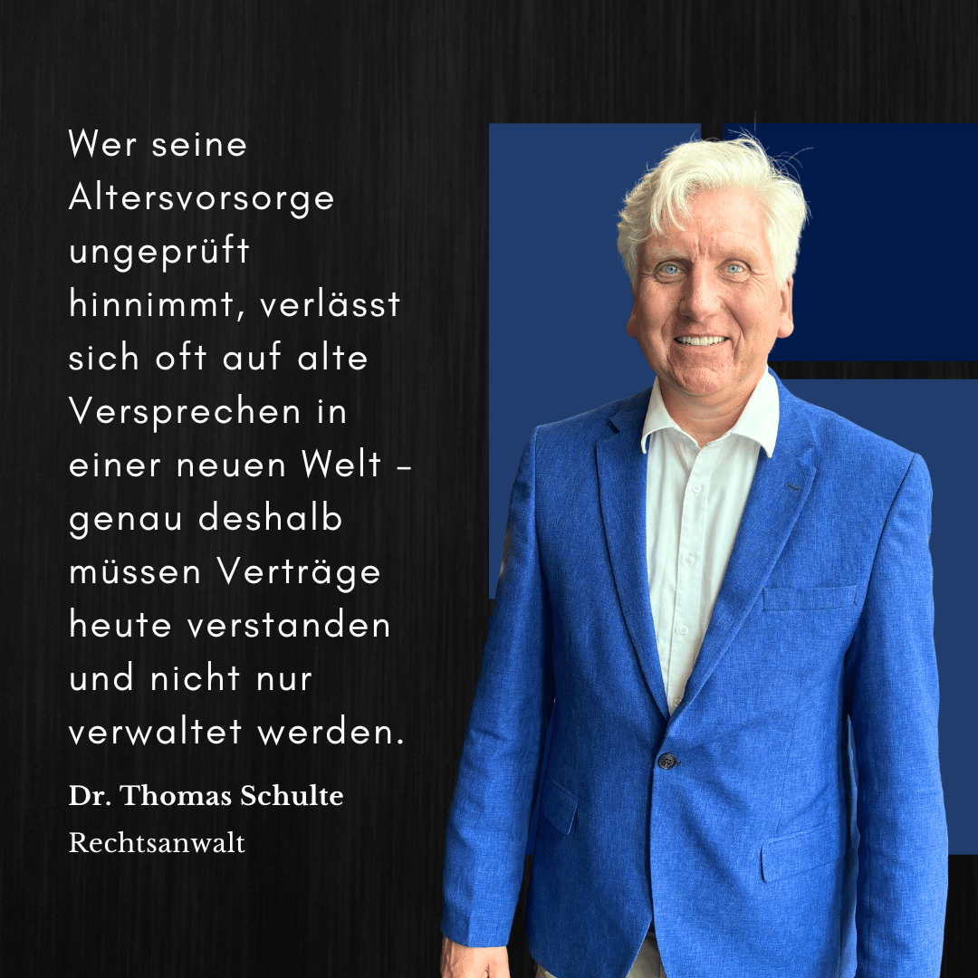 Altersvorsorge neu prüfen - Dr Thomas Schulte