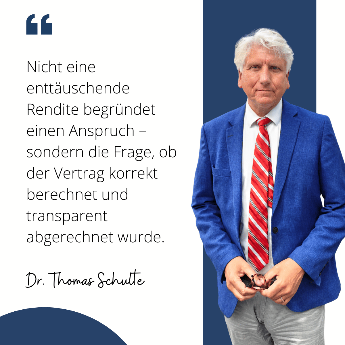 Enttäuschte Rendite bei Lebensversicherungen - Dr Thomas Schulte