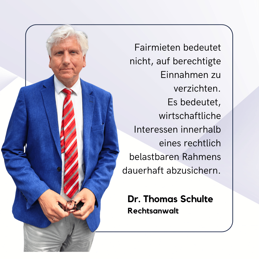 Vermieter unter Druck: Warum rechtssichere Mieten auch Eigentümer schützen 1 Fairmieten für Vermieter und Mieter - Dr Thomas Schulte