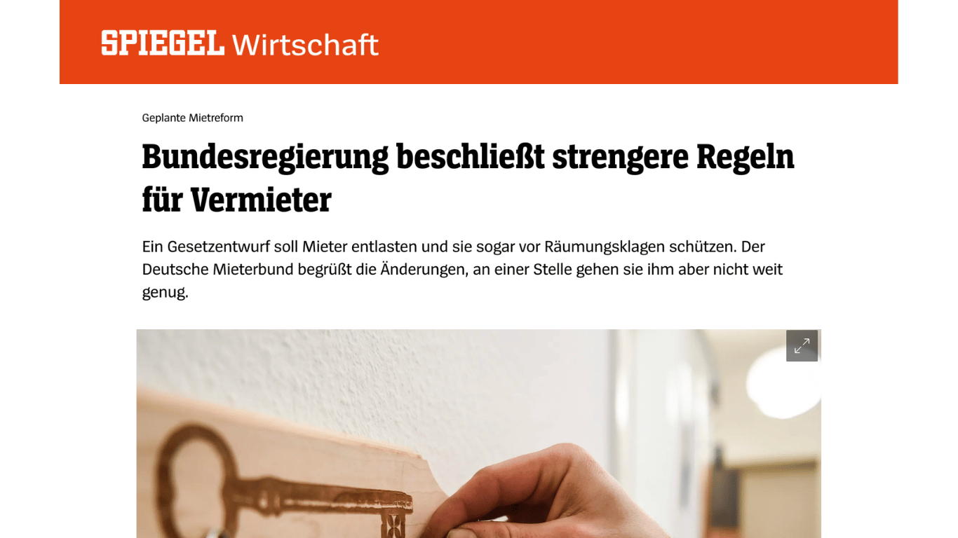 Mietspiegel zu hoch