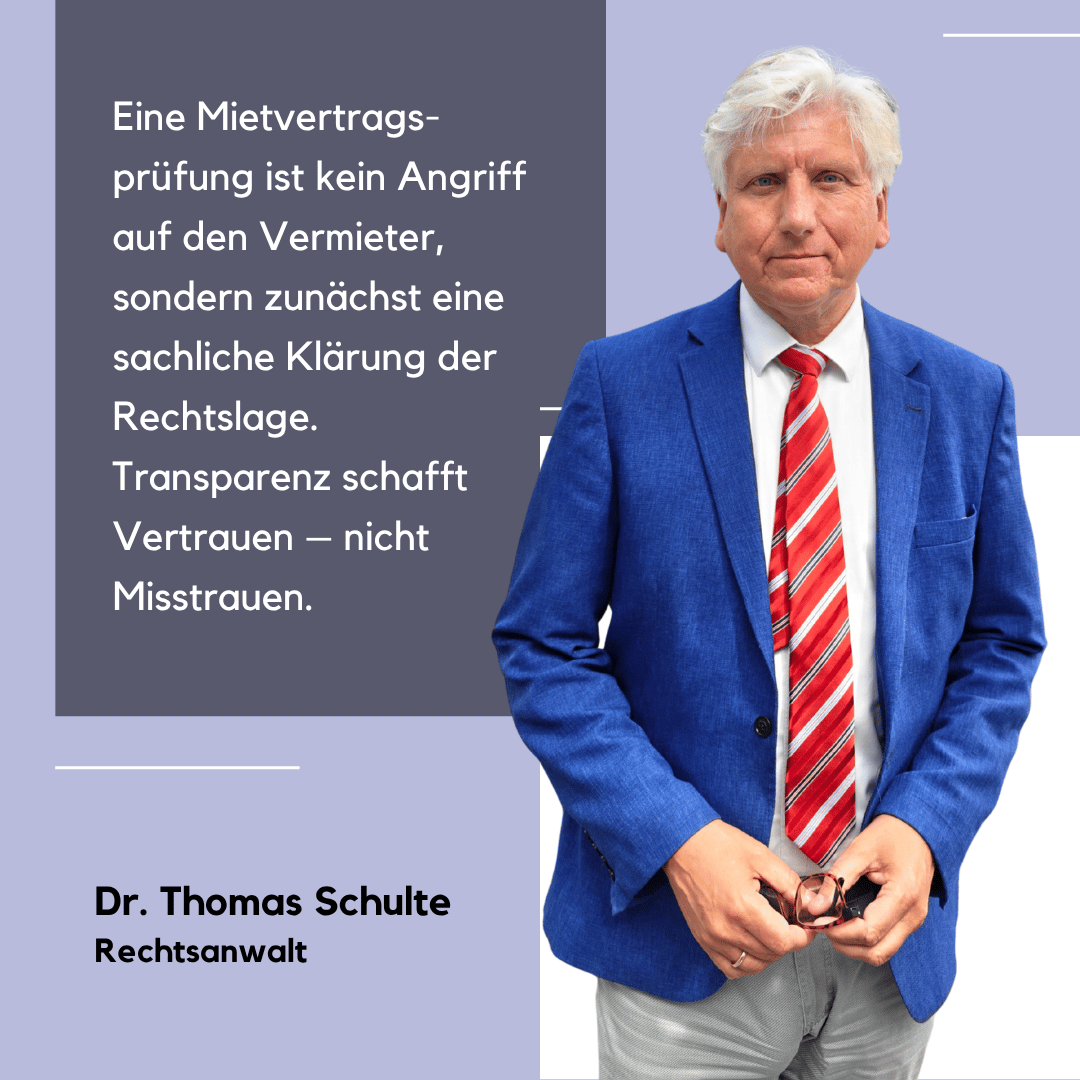 Mietvertrag prüfen lassen - Dr Thomas Schulte