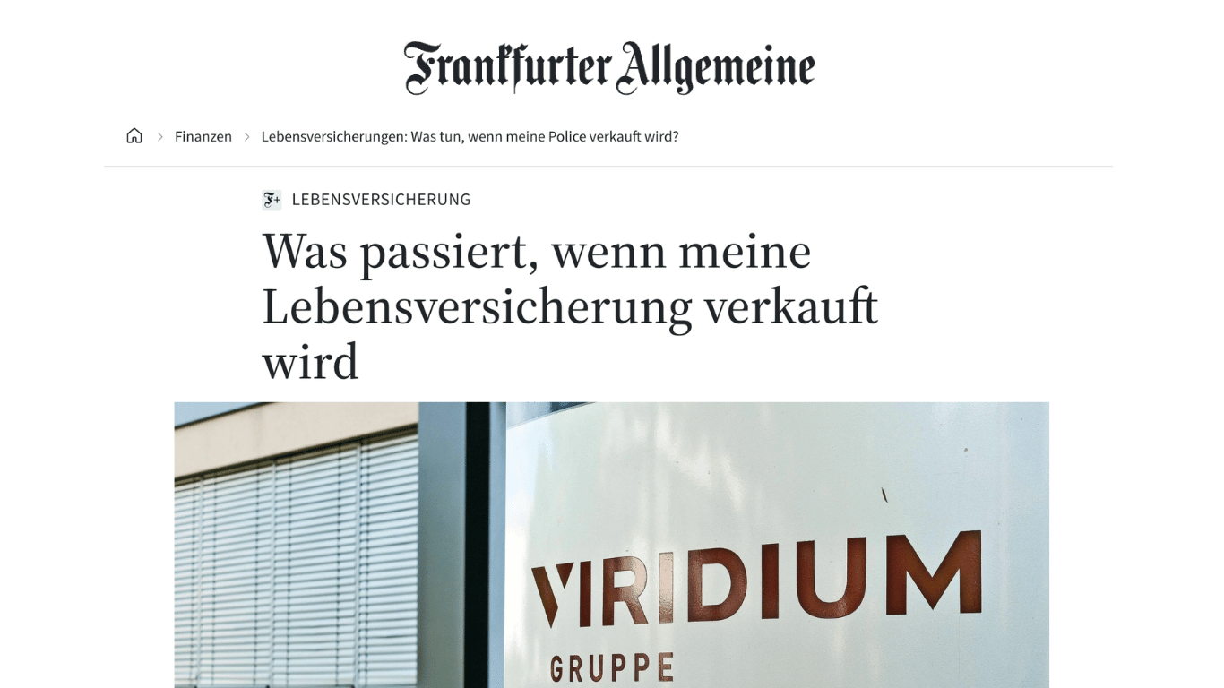 Berichterstattung Lebensversicherung
