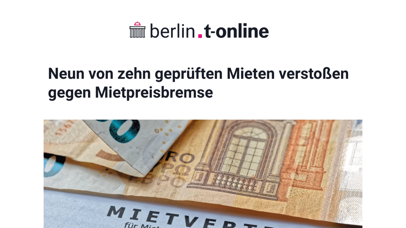 Zu hohe Miete Berlin