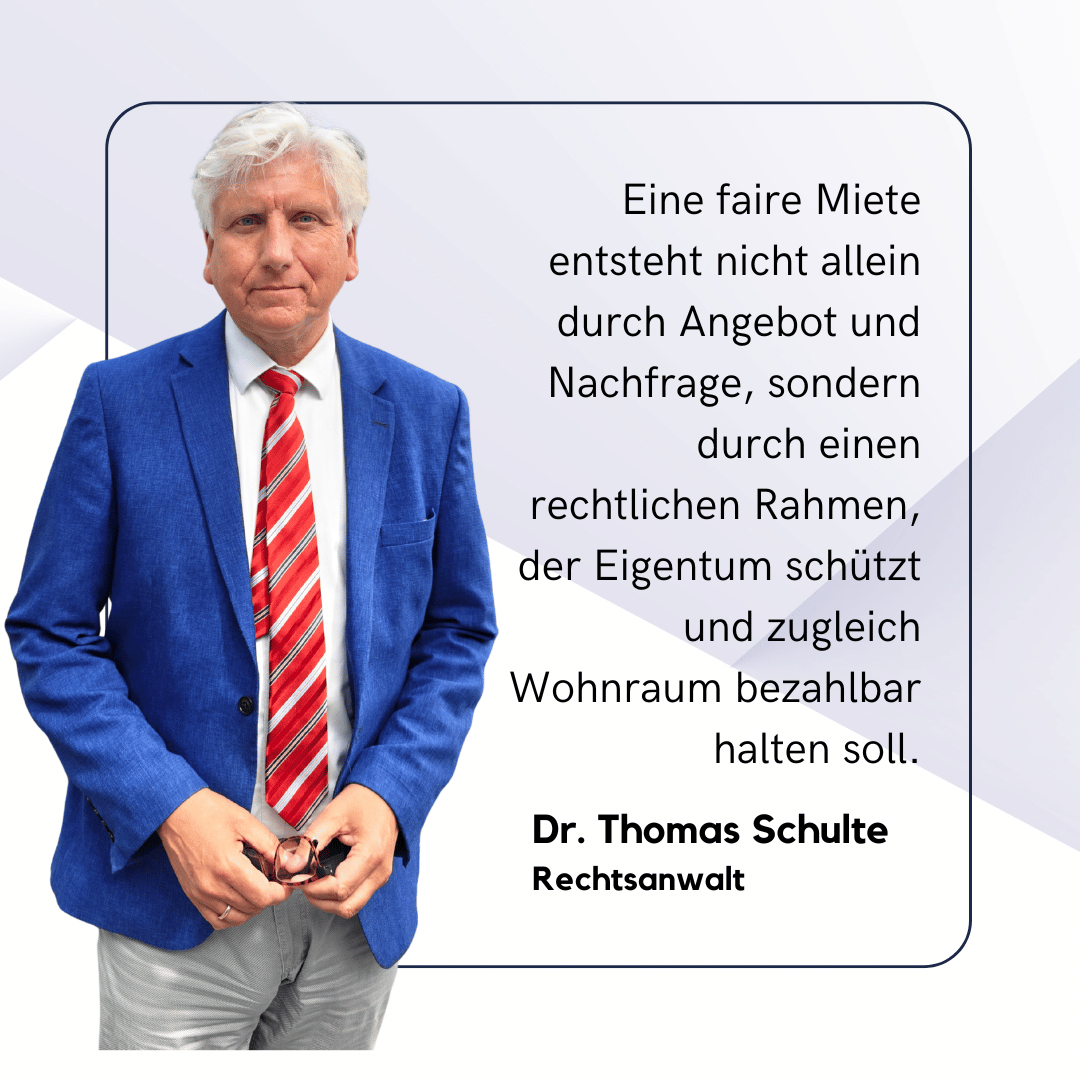 Warum Miete nie nur Marktpreis war: Die juristische Geschichte der Wohnungsfrage in Deutschland 1 Faire Miete in Deutschland - Dr Thomas Schulte