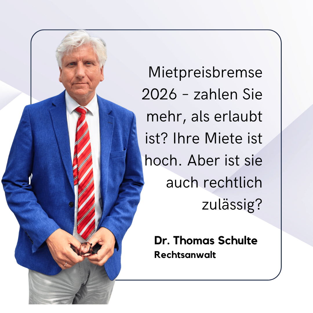 Mietpreisbremse 2026: Warum Deutschland weiter um die faire Miete ringt 1 Mietpreisbremse verstehen - Dr Thomas Schulte