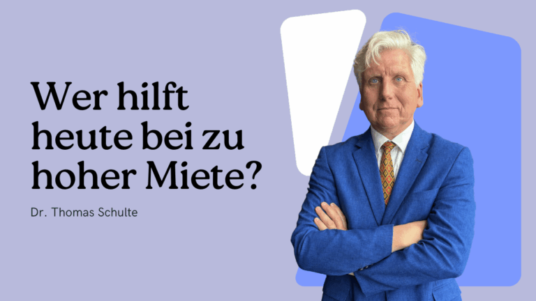 Rechtsanwalt Dr. Thomas Schulte Berlin 2 Wer hilft heute bei zu hoher Miete - Dr Thomas Schulte