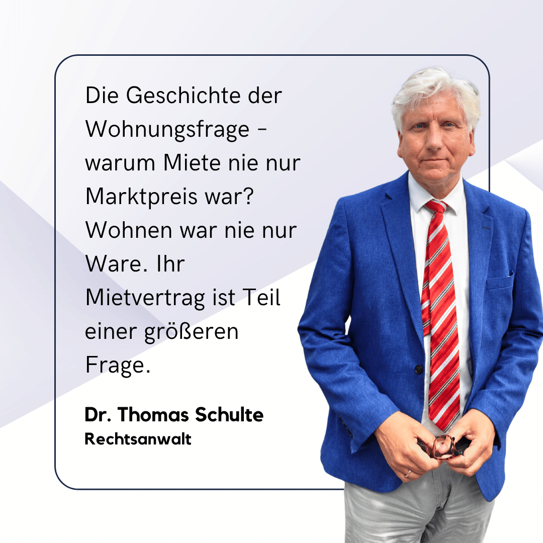 Neuer Job, neue Stadt, junge Familie: Wenn der berufliche Neustart an der Miete scheitert 1 Ortsübliche Miete überprüfen - Dr Thomas Schulte