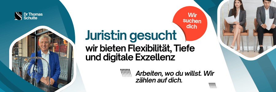 Jurist gesucht bei Dr. Thomas Schulte
